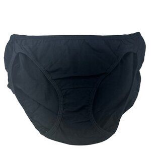 Fruit Of The Loom Women's Size 9 Panty Brief Hi Cut Black New Without Tags